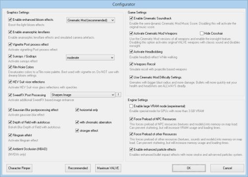 L'utilitaire de configuration