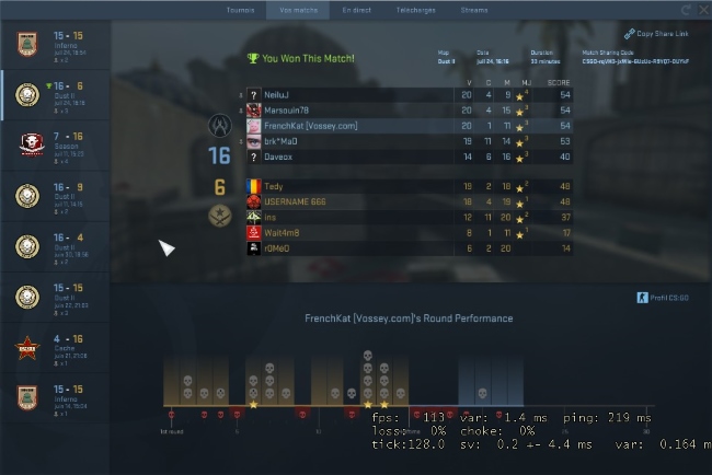 csgo statistiques